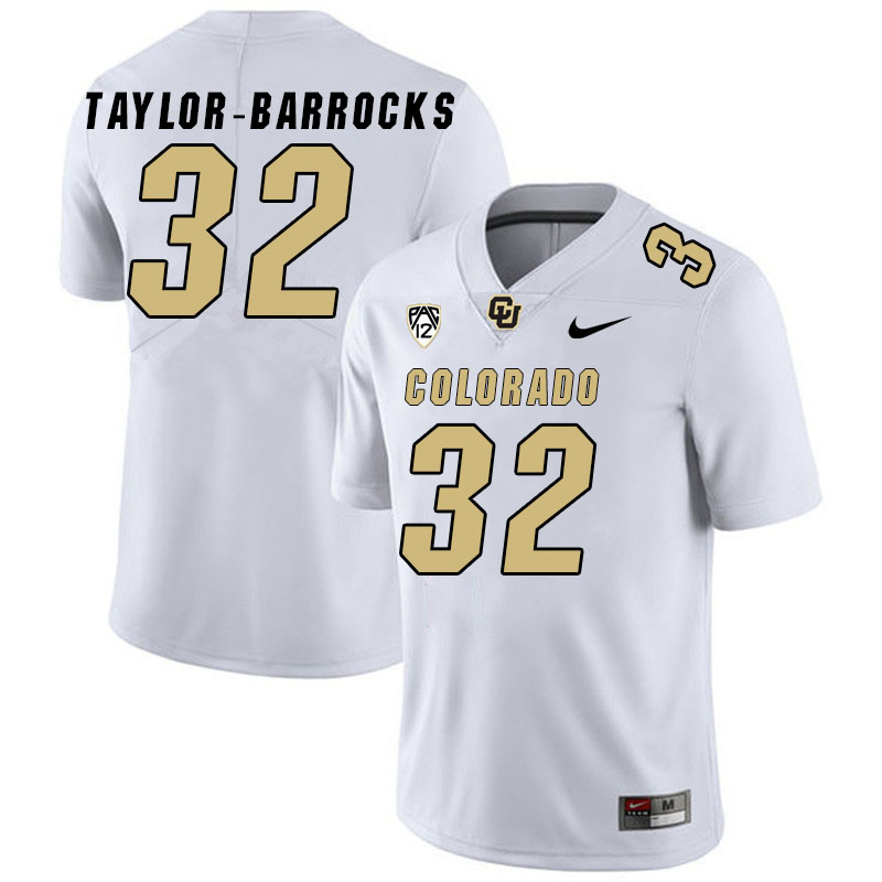 Men #32 Kofi Taylor-Barrocks Colorado Buffaloes College Football Jerseys Stitched Sale-White - Click Image to Close